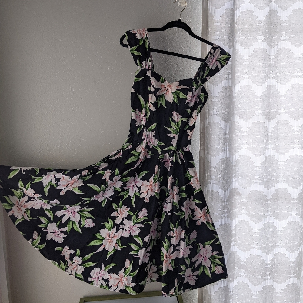Cotton Hawaiian Pinup Dress